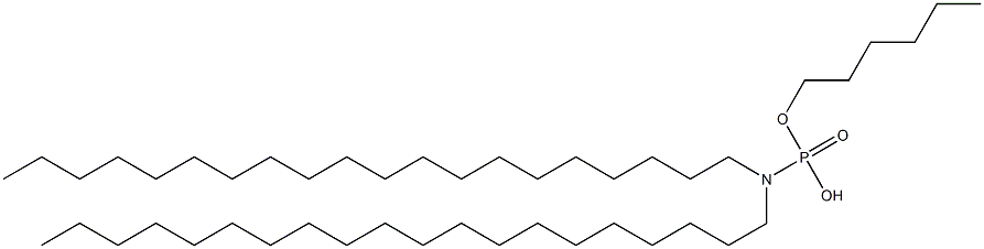 N,N-Diicosylamidophosphoric acid hydrogen hexyl ester Struktur