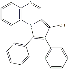 1,2-Diphenylpyrrolo[1,2-a]quinoxalin-3-ol Struktur