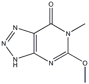 3,6-Dihydro-5-methoxy-6-methyl-7H-1,2,3-triazolo[4,5-d]pyrimidin-7-one Struktur