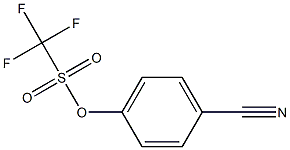 4-(Trifluoromethanesulfonyloxy)benzonitrile Struktur