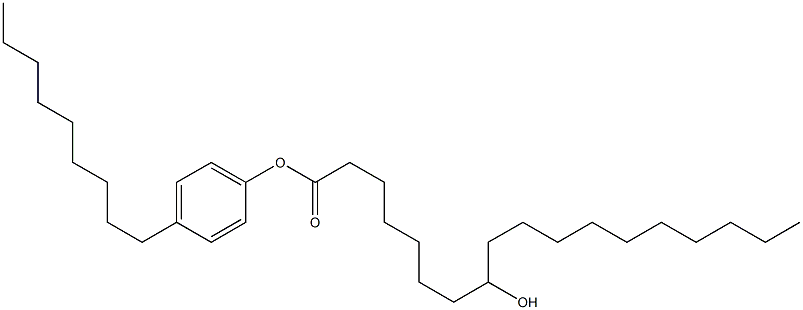 8-Hydroxystearic acid 4-nonylphenyl ester Struktur