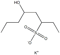 5-Hydroxyoctane-3-sulfonic acid potassium salt Struktur