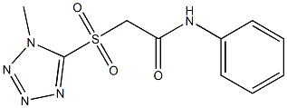 N-Phenyl-2-[(1-methyl-1H-tetrazol-5-yl)sulfonyl]acetamide Struktur