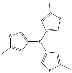 Tris(5-methyl-3-thienyl)phosphine Struktur