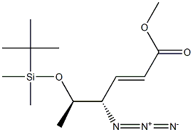 (2E,4S,5R)-4-Azido-5-(tert-butyldimethylsilyloxy)-2-hexenoic acid methyl ester Struktur