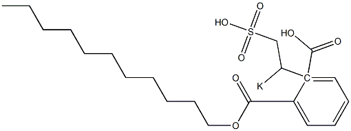 Phthalic acid 1-undecyl 2-(1-potassiosulfoethyl) ester Struktur