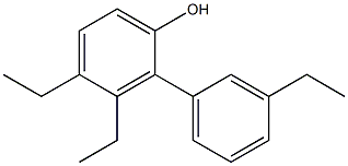 3,4-Diethyl-2-(3-ethylphenyl)phenol Struktur