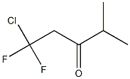 1-Chloro-1,1-difluoro-4-methyl-3-pentanone Struktur