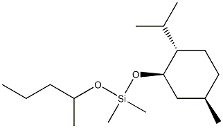 (1R,3R,4S)-3-[[Dimethyl(1-methylbutoxy)silyl]oxy]-p-menthane Struktur