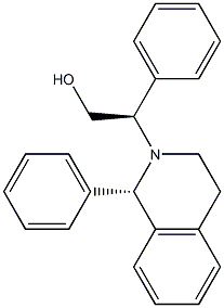 (1S)-1,2,3,4-Tetrahydro-2-[(R)-1-phenyl-2-hydroxyethyl]-1-phenylisoquinoline Struktur