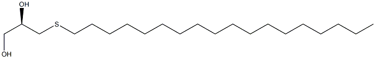 (R)-3-(Octadecylthio)-1,2-propanediol Struktur