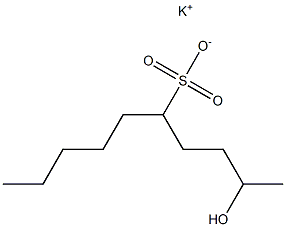 2-Hydroxydecane-5-sulfonic acid potassium salt Struktur