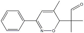 2-[5-Methyl-3-phenyl-6H-1,2-oxazin-6-yl]-2-methylpropanal Struktur