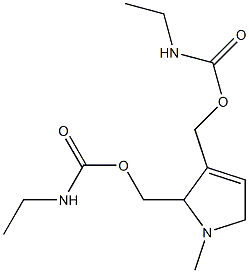 1-Methyl-3-pyrroline-2,3-dimethanol bis(ethylcarbamate) Struktur