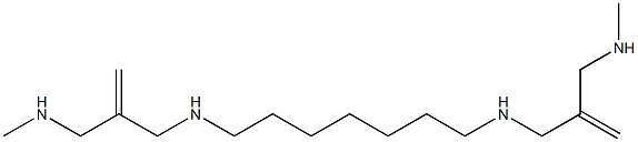 N,N''-(1,7-Heptanediyl)bis(2-methylene-N'-methylpropane-1,3-diamine) Struktur