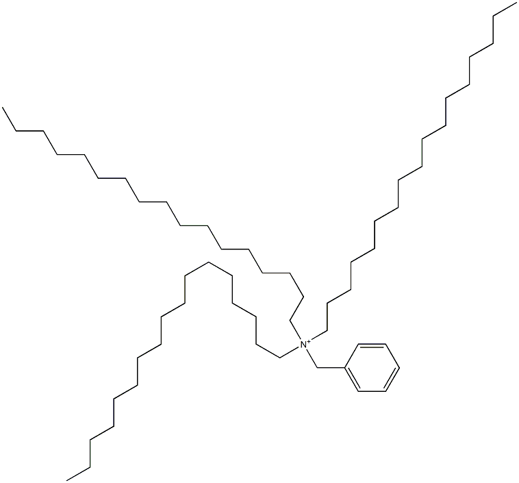 Triheptadecylbenzylaminium Struktur