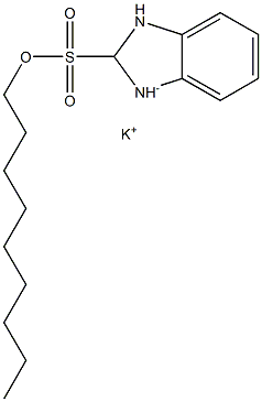 2,3-Dihydro-2-nonyl-1H-benzimidazole-2-sulfonic acid potassium salt Struktur