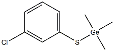 Trimethyl(3-chlorophenylthio)germane Struktur