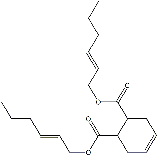 4-Cyclohexene-1,2-dicarboxylic acid bis(2-hexenyl) ester Struktur