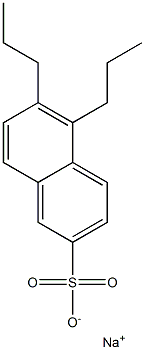 5,6-Dipropyl-2-naphthalenesulfonic acid sodium salt Struktur