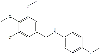 3,4,5-Trimethoxy-N-(4-methoxyphenyl)benzenemethanamine Struktur