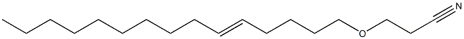 3-(5-Pentadecenyloxy)propionitrile Struktur