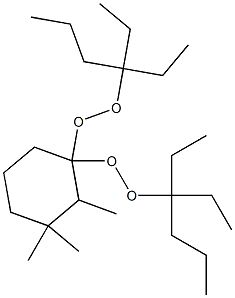 2,3,3-Trimethyl-1,1-bis(1,1-diethylbutylperoxy)cyclohexane Struktur