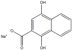 1,4-Dihydroxy-2-naphthoic acid sodium salt Struktur