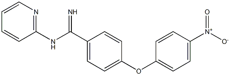 4-(4-Nitrophenoxy)-N-(2-pyridyl)benzamidine Struktur