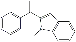 1-Methyl-2-(1-phenylvinyl)-1H-indole Struktur