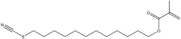 Methacrylic acid 12-thiocyanatododecyl ester Struktur