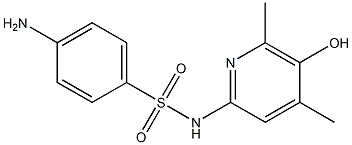 4-Amino-N-(5-hydroxy-4,6-dimethyl-2-pyridinyl)benzenesulfonamide Struktur