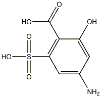 4-Amino-6-sulfosalicylic acid Struktur