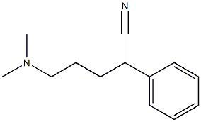 5-Dimethylamino-2-phenylvaleronitrile Struktur