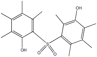 2,3'-Dihydroxy-2',3,4,4',5,5',6,6'-octamethyl[sulfonylbisbenzene] Struktur