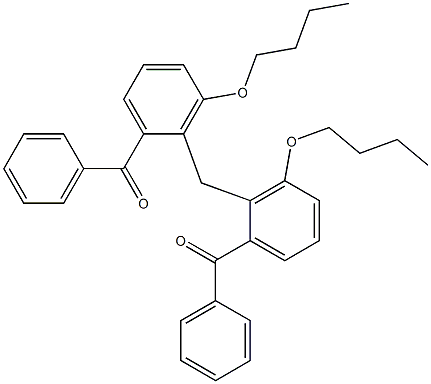 2,2''-Methylenebis(3-butoxybenzophenone) Struktur