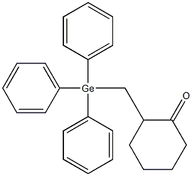 2-[(Triphenylgermyl)methyl]cyclohexanone Struktur