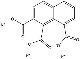 1,2,8-Naphthalenetricarboxylic acid tripotassium salt Struktur