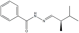 (-)-Benzoic acid N'-[(R)-2,3-dimethylbutylidene] hydrazide Struktur