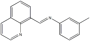 N-(3-Methylphenyl)quinoline-8-methanimine Struktur