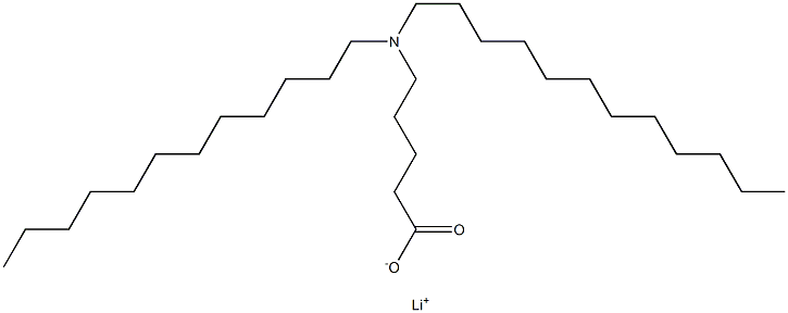 5-(Didodecylamino)valeric acid lithium salt Struktur