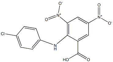 2-(4-Chlorophenylamino)-3,5-dinitrobenzoic acid Struktur