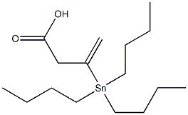 3-(Tributylstannyl)-3-butenoic acid Struktur