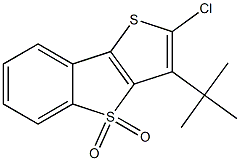 2-Chloro-3-tert-butylthieno[3,2-b][1]benzothiophene 4,4-dioxide Struktur