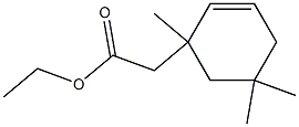 2-(1,5,5-Trimethyl-2-cyclohexen-1-yl)acetic acid ethyl ester Struktur