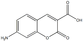 7-Amino-2-oxo-2H-1-benzopyran-3-carboxylic acid Struktur