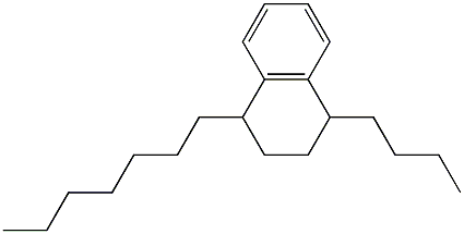 1-Butyl-4-heptyl-1,2,3,4-tetrahydronaphthalene Struktur