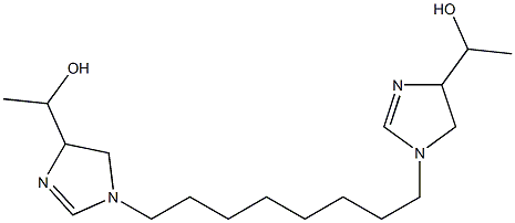 1,1'-(1,8-Octanediyl)bis(2-imidazoline-4,1-diyl)bisethanol Struktur