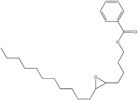 Benzoic acid 5,6-epoxyheptadecan-1-yl ester Struktur