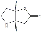 (3aR,6aR)-Hexahydro-4H-furo[3,2-b]pyrrole-2-one Struktur